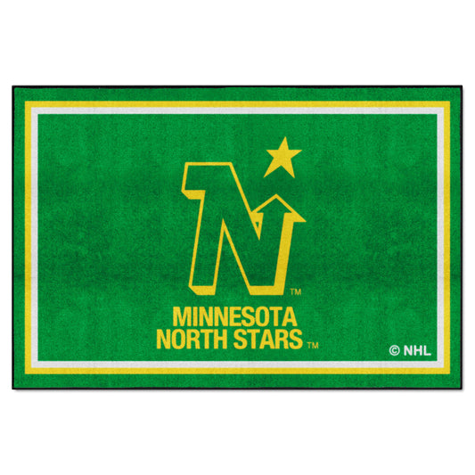 NHLRETRO Minnesota North Stars 5ft. x 8 ft. Plush Area Rug