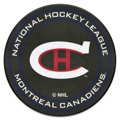 NHLRETRO Montreal Canadiens Hockey Puck Rug - 27in. Diameter