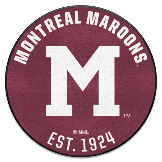 NHLRETRO Montreal Maroons Roundel Rug - 27in. Diameter