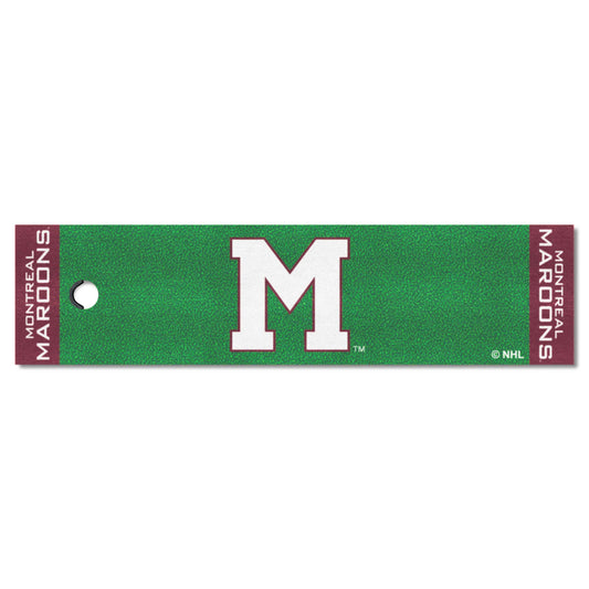 NHLRETRO Montreal Maroons Putting Green Mat - 1.5ft. x 6ft.