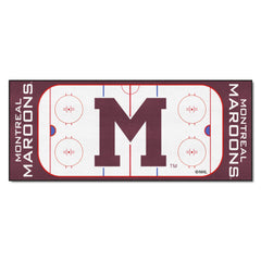 NHLRETRO Montreal Maroons Rink Runner - 30in. x 72in.