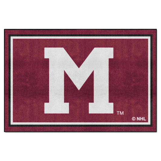 NHLRETRO Montreal Maroons 5ft. x 8 ft. Plush Area Rug