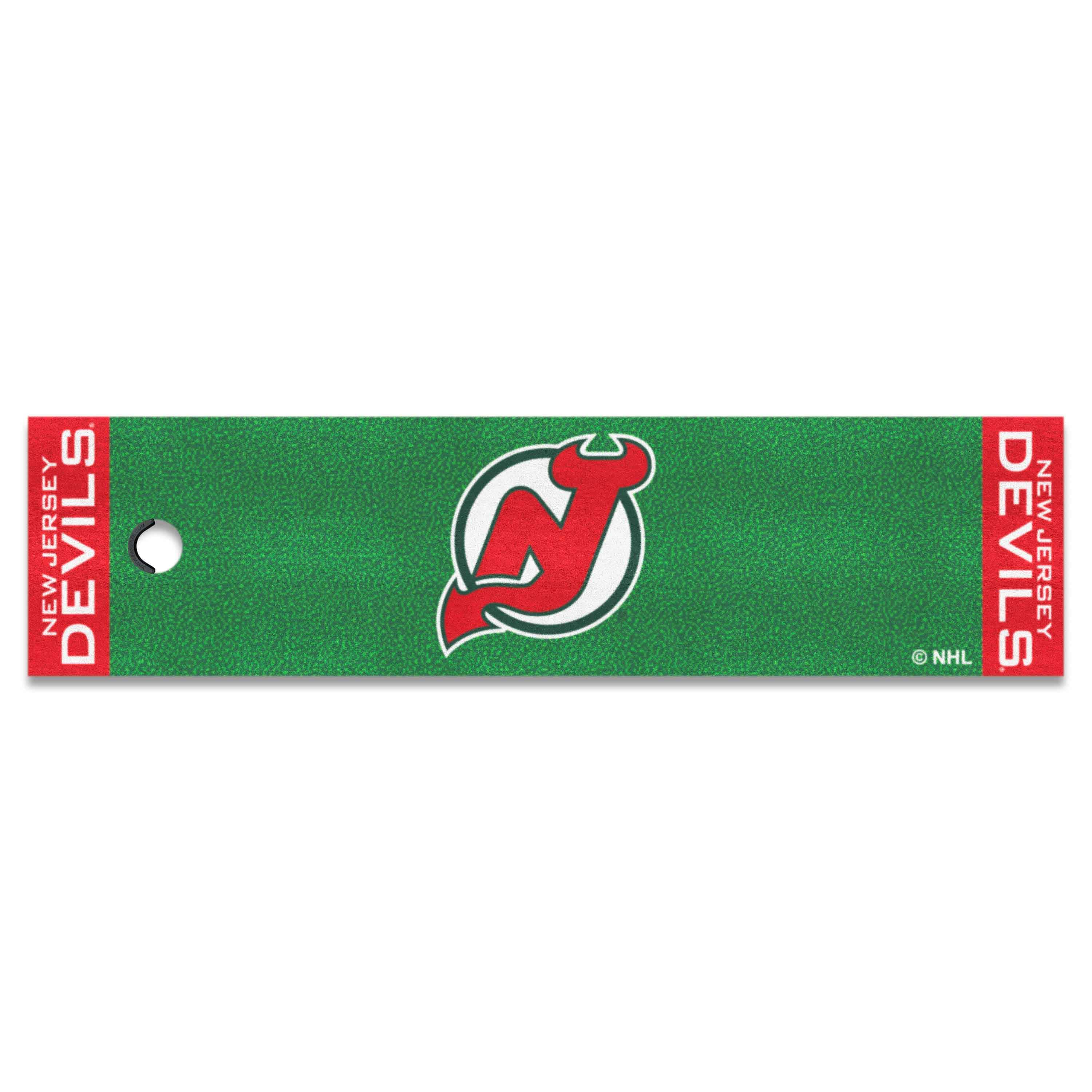 NHLRETRO New Jersey Devils Putting Green Mat - 1.5ft. x 6ft.