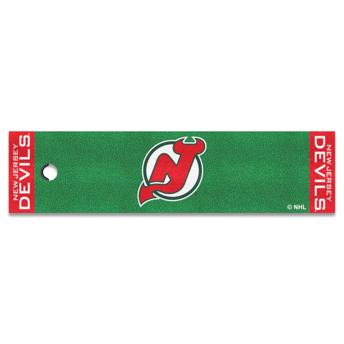 NHLRETRO New Jersey Devils Putting Green Mat - 1.5ft. x 6ft.