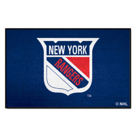 NHLRETRO New York Rangers Starter Mat Accent Rug - 19in. x 30in.