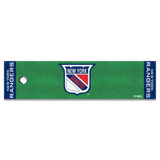 NHLRETRO New York Rangers Putting Green Mat - 1.5ft. x 6ft.