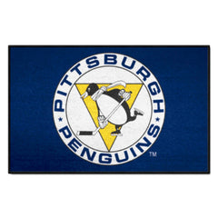 Retro NHL Pittsburgh Penguins Starter Mat Accent Rug - 19in. x 30in. - Pittsburgh Penguins