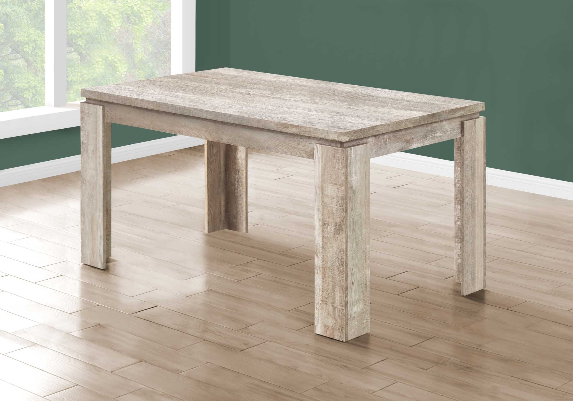 36" Taupe Dining Table - Homeroots