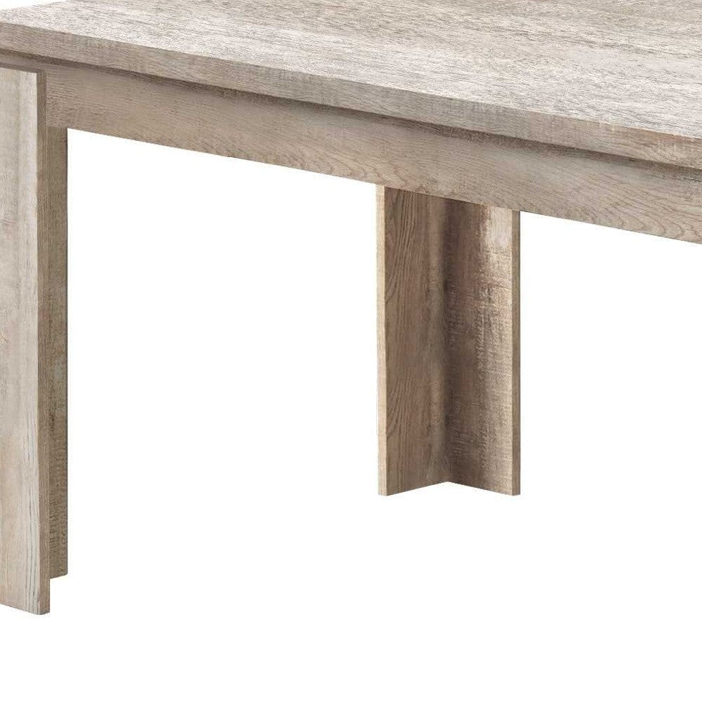 36" Taupe Dining Table - Homeroots