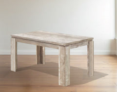 36" Taupe Dining Table - Homeroots