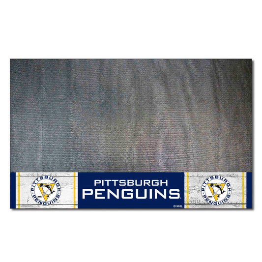 Retro NHL Pittsburgh Penguins Vinyl Grill Mat - 26in. x 42in.