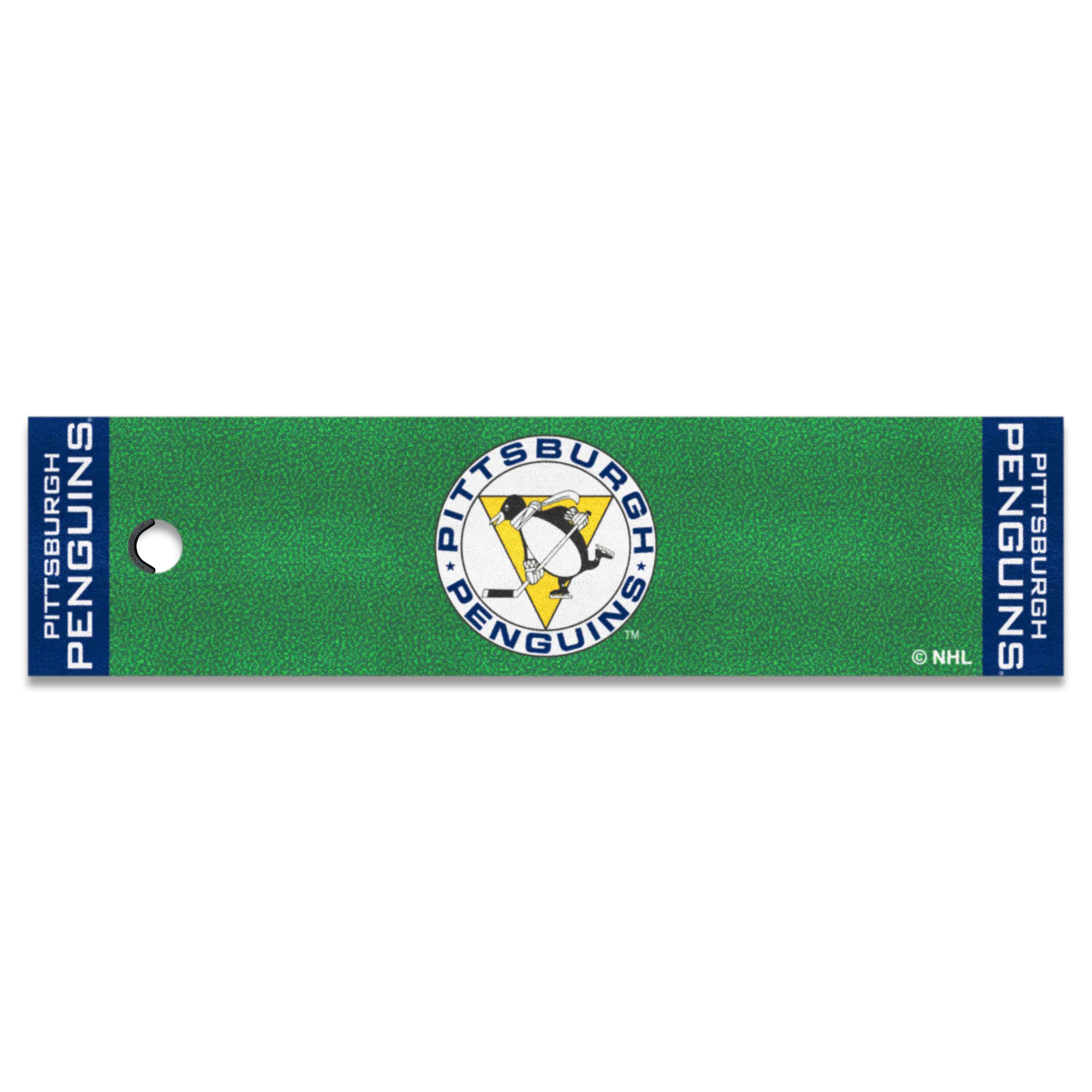 Retro NHL Pittsburgh Penguins Putting Green Mat - 1.5ft. x 6ft.