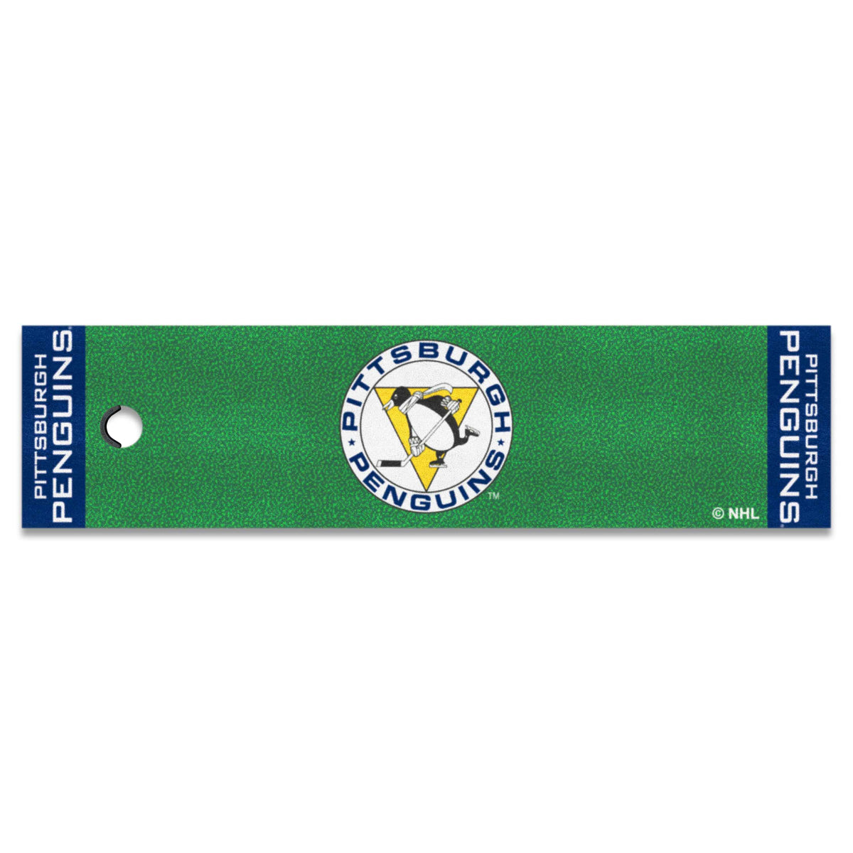 Retro NHL Pittsburgh Penguins Putting Green Mat - 1.5ft. x 6ft.