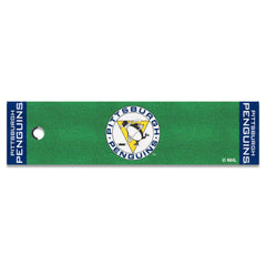 Retro NHL Pittsburgh Penguins Putting Green Mat - 1.5ft. x 6ft. - Pittsburgh Penguins