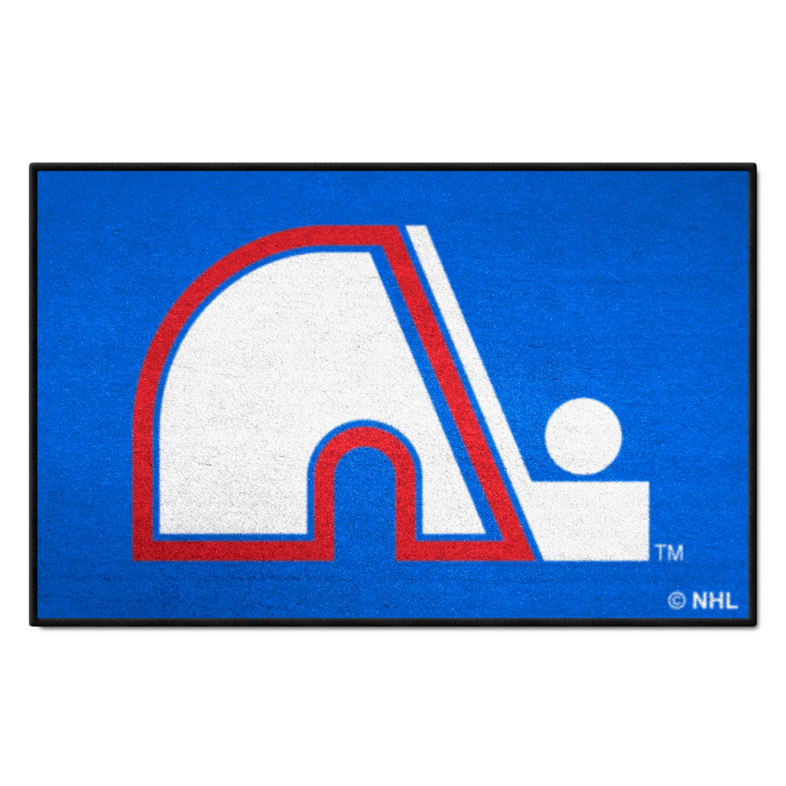 NHLRETRO Quebec Nordiques Starter Mat Accent Rug - 19in. x 30in. - Quebec Nordiques