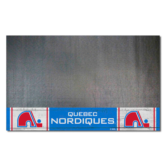 NHLRETRO Quebec Nordiques Vinyl Grill Mat - 26in. x 42in. - Quebec Nordiques