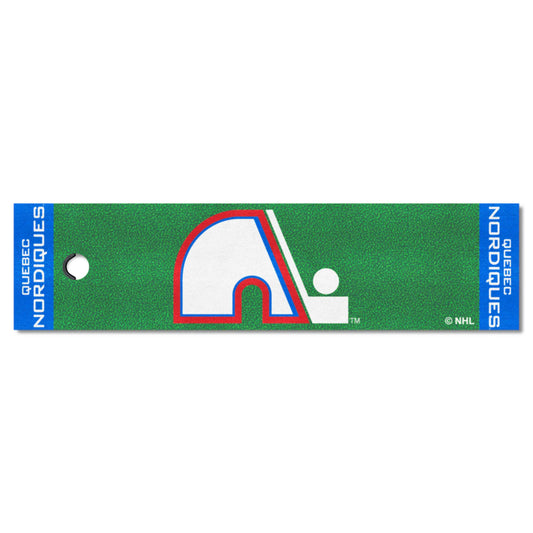 NHLRETRO Quebec Nordiques Putting Green Mat - 1.5ft. x 6ft.