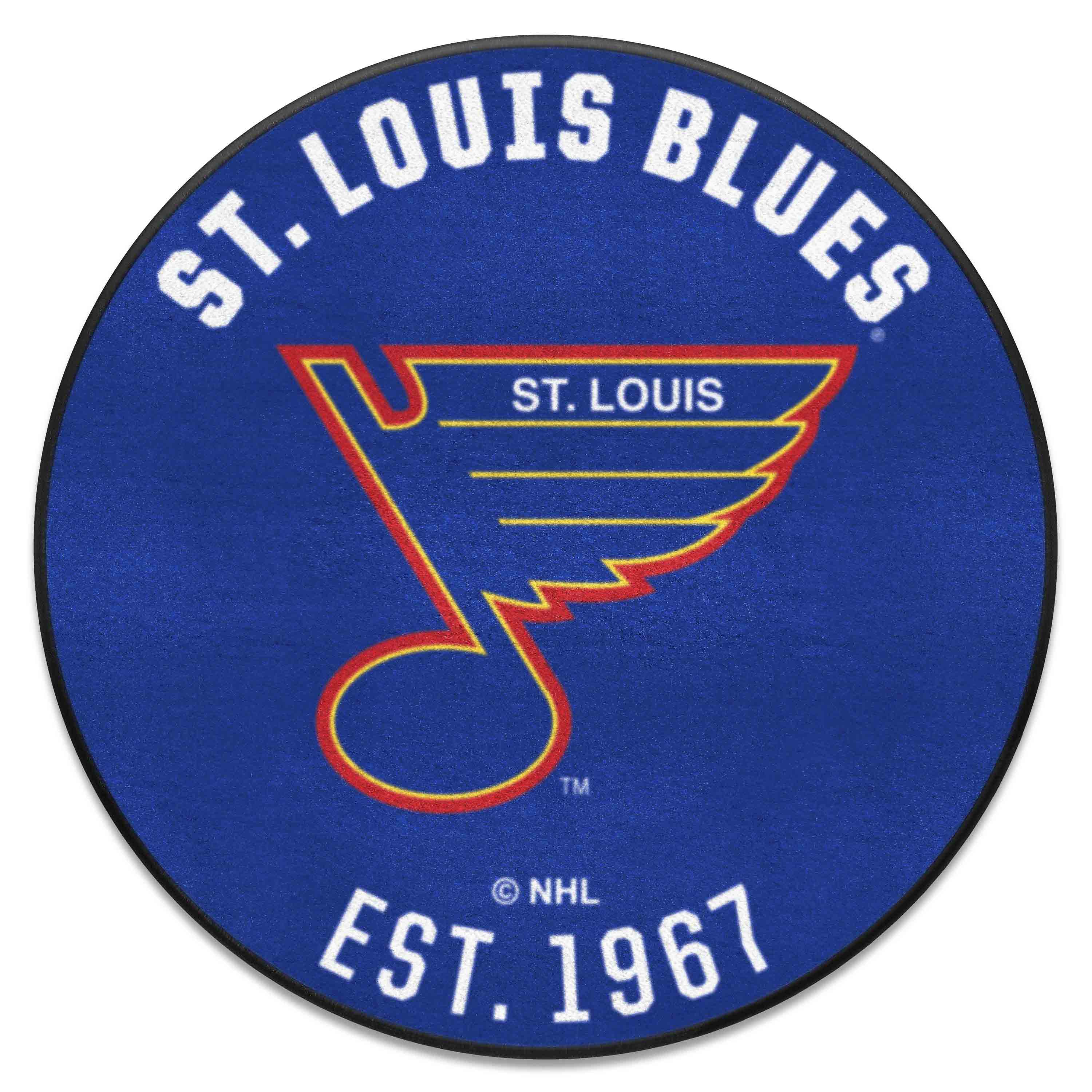 NHLRETRO St. Louis Blues Roundel Rug - 27in. Diameter - St. Louis Blues