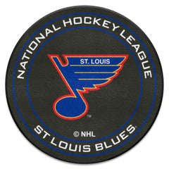 NHLRETRO St. Louis Blues Hockey Puck Rug - 27in. Diameter