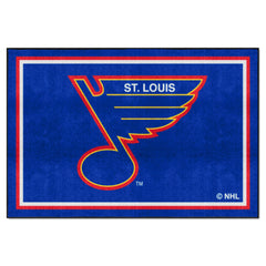 NHLRETRO St. Louis Blues 5ft. x 8 ft. Plush Area Rug - St. Louis Blues