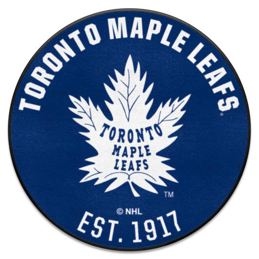 NHLRETRO Toronto Maple Leafs Roundel Rug - 27in. Diameter