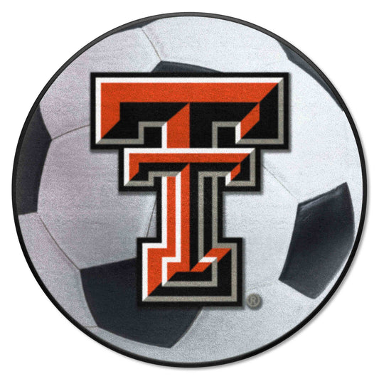 Texas Tech Red Raiders Soccer Ball Rug - 27in. Diameter