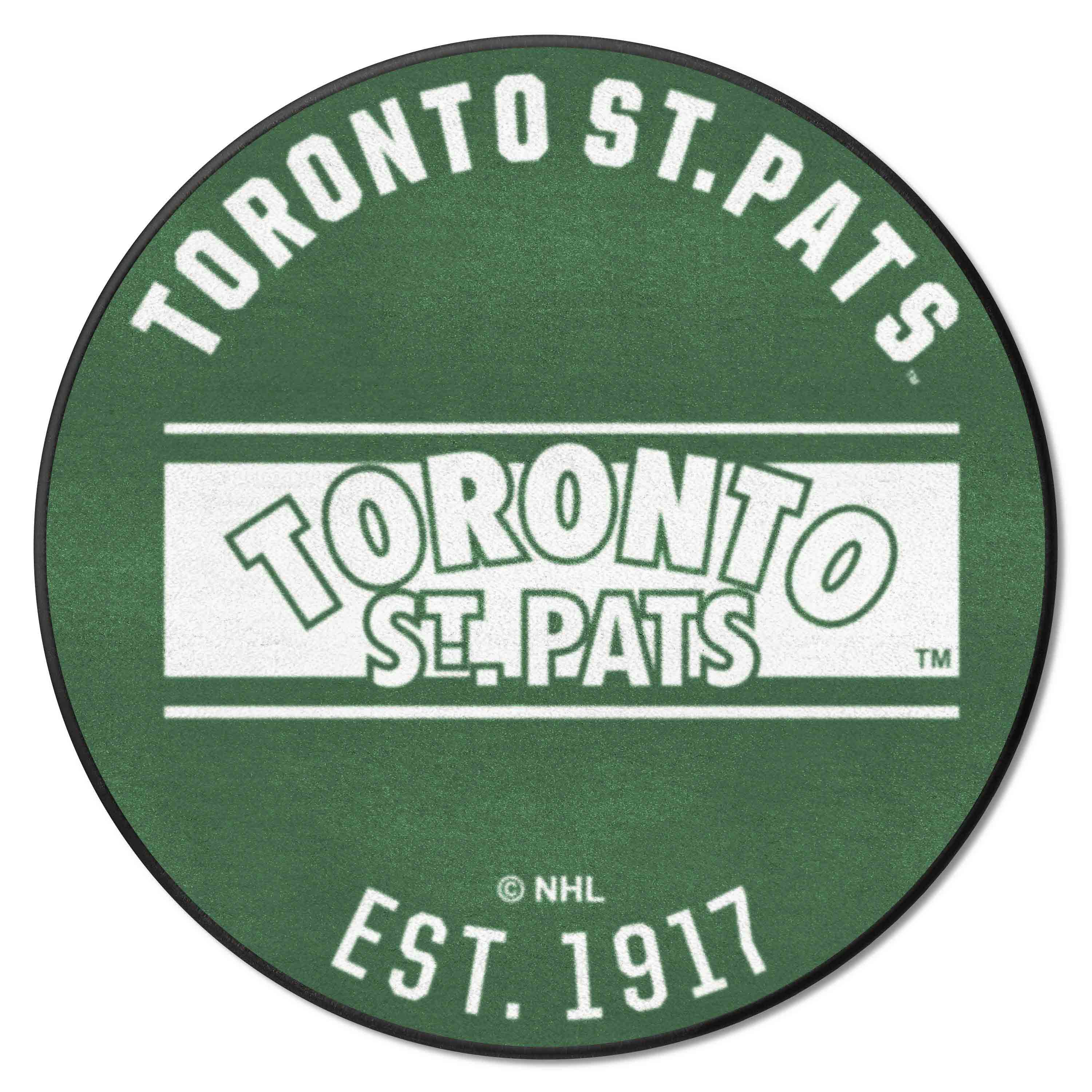 NHLRETRO Toronto St. Pats Roundel Rug - 27in. Diameter - Toronto St. Pats