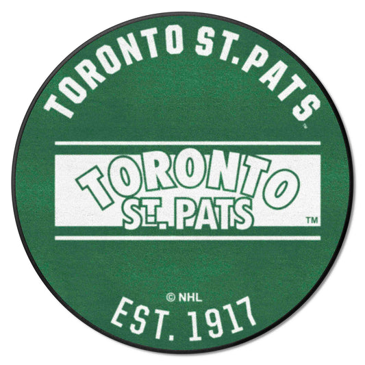 NHLRETRO Toronto St. Pats Roundel Rug - 27in. Diameter