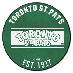 NHLRETRO Toronto St. Pats Roundel Rug - 27in. Diameter - Toronto St. Pats