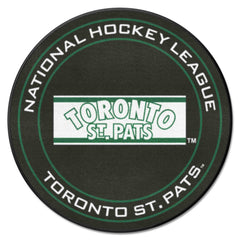 NHLRETRO Toronto St. Pats Hockey Puck Rug - 27in. Diameter - Toronto St. Pats