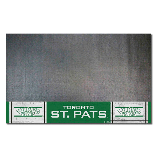 NHLRETRO Toronto St. Pats Vinyl Grill Mat - 26in. x 42in. - Toronto St. Pats