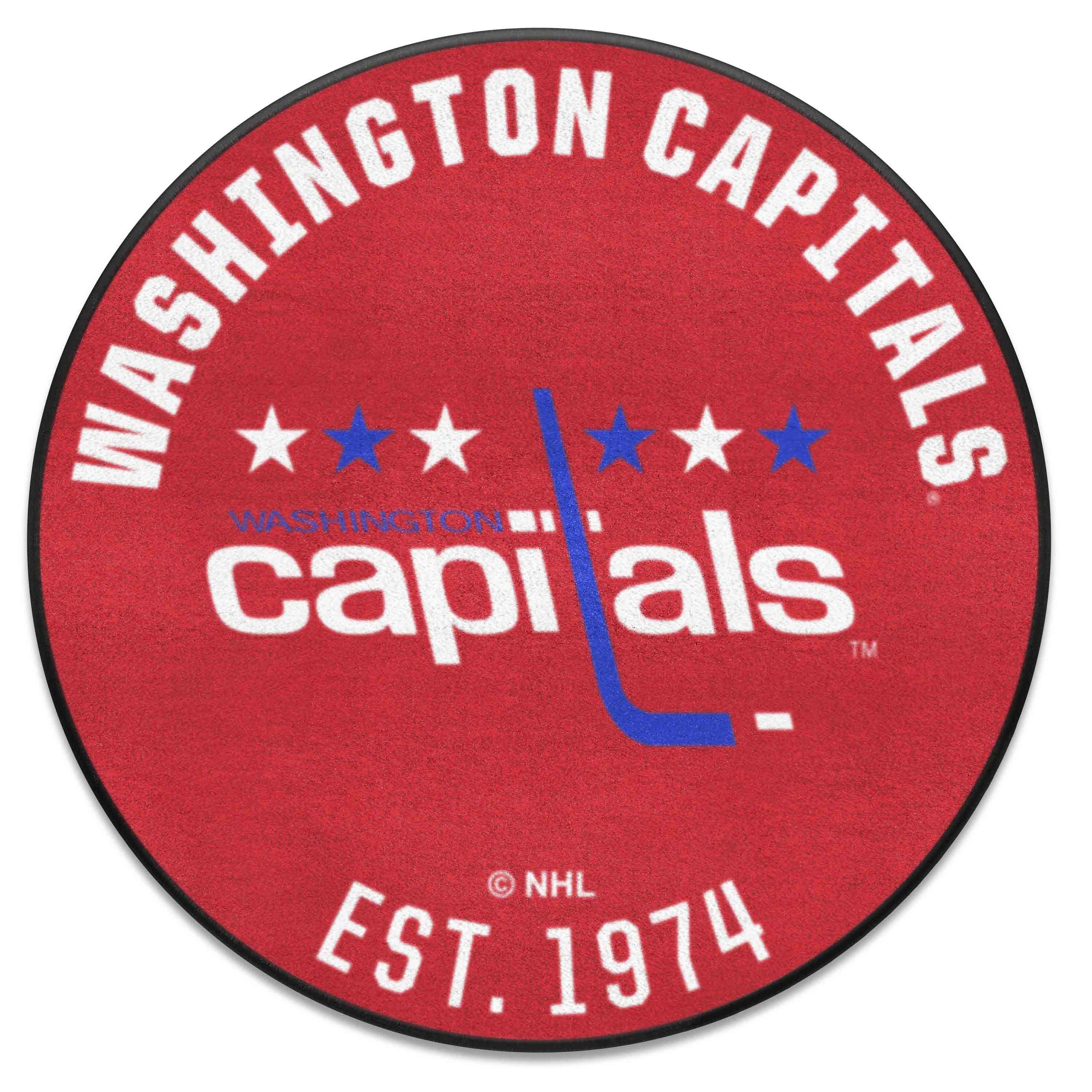 NHLRETRO Washington Capitals Roundel Rug - 27in. Diameter