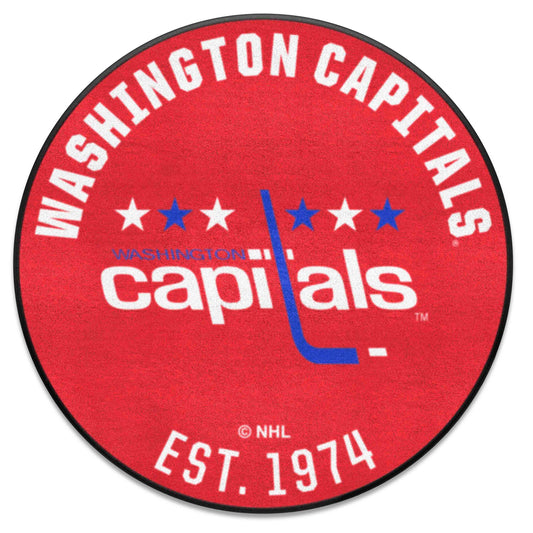 NHLRETRO Washington Capitals Roundel Rug - 27in. Diameter