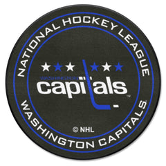 NHLRETRO Washington Capitals Hockey Puck Rug - 27in. Diameter - Washington Capitals