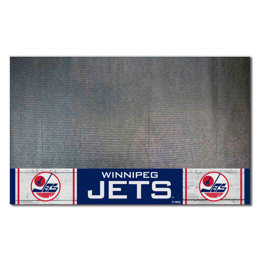 Retro NHL Winnipeg Jets Vinyl Grill Mat - 26in. x 42in. - Winnipeg Jets