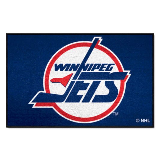 Retro NHL Winnipeg Jets Starter Mat Accent Rug - 19in. x 30in.