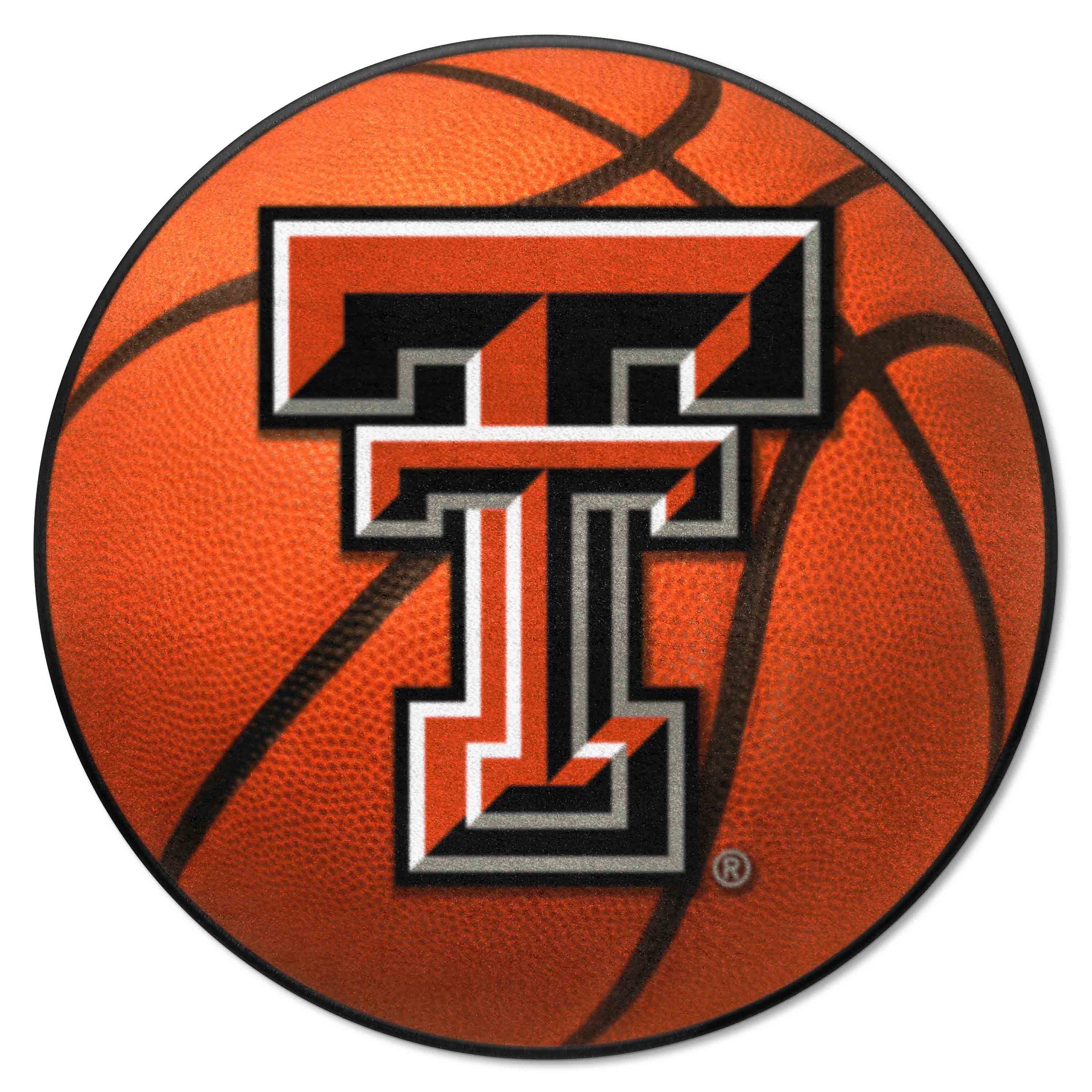 Texas Tech Red Raiders Basketball Rug - 27in. Diameter