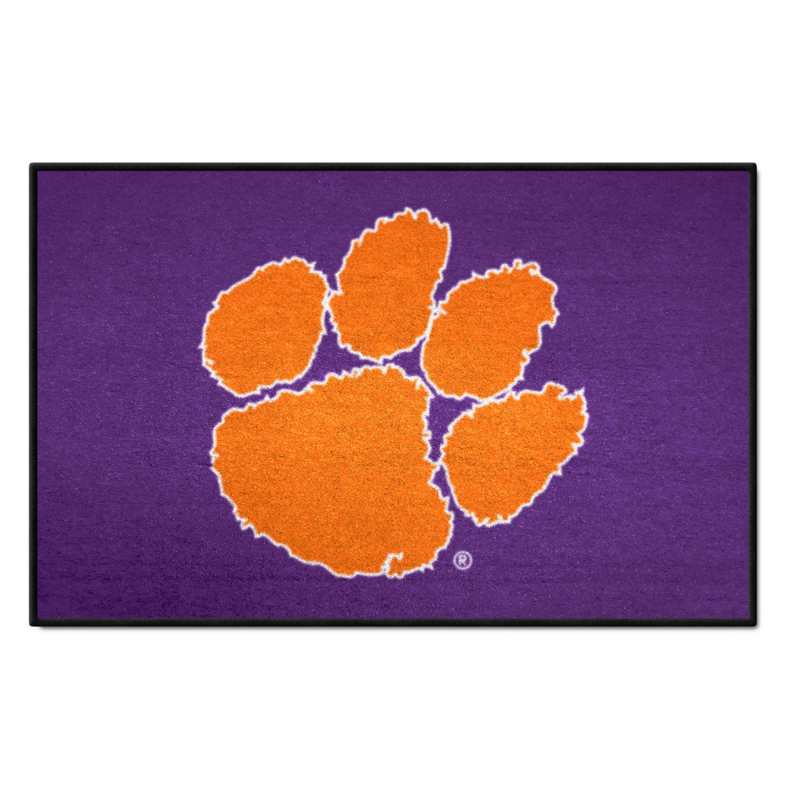 Clemson Tigers Starter Mat Accent Rug, Purple - 19in. x 30in. - Clemson