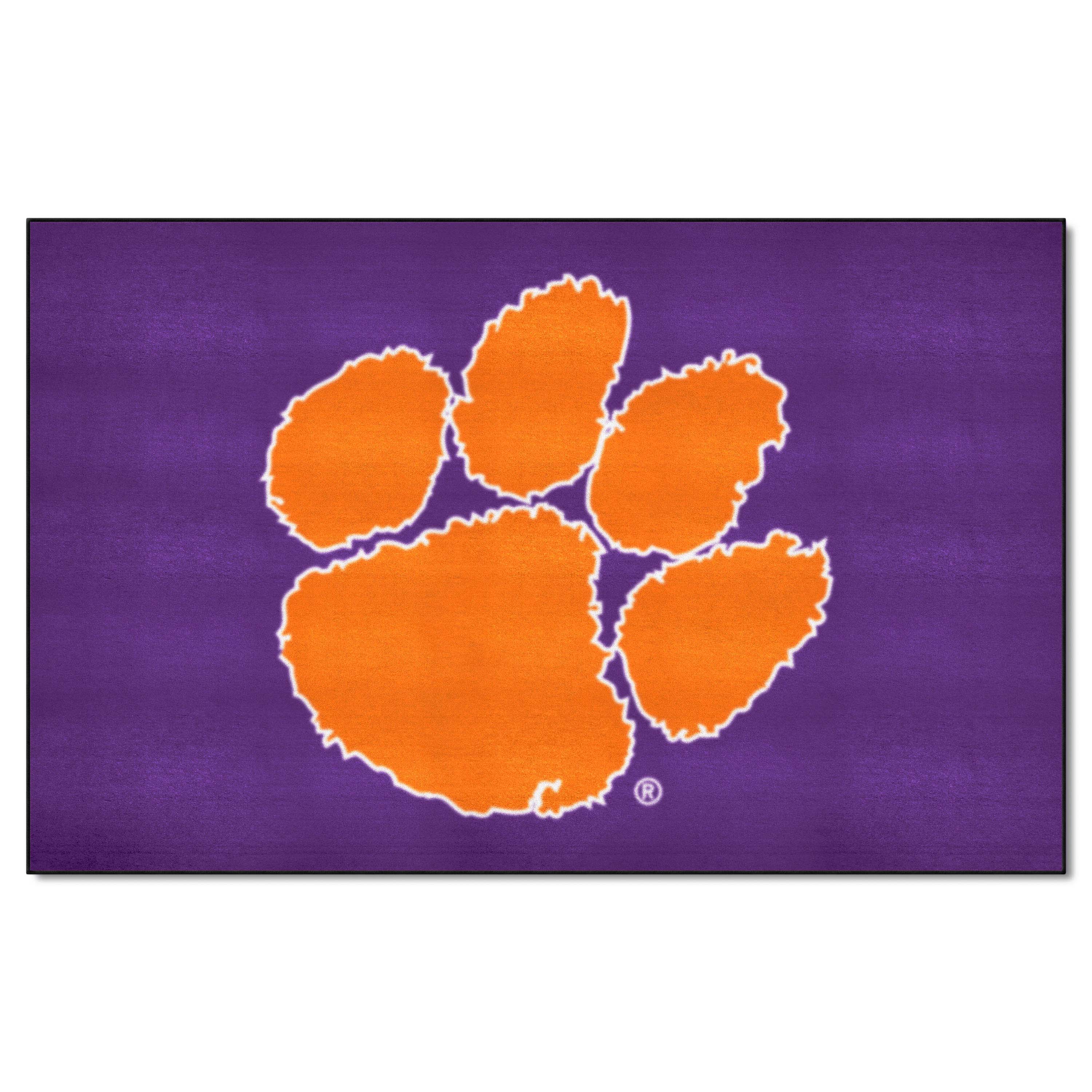 Clemson Tigers Ulti-Mat Rug, Purple - 5ft. x 8ft.