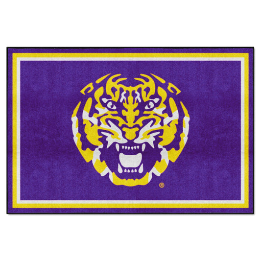 LSU Tigers 5ft. x 8 ft. Plush Area Rug