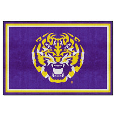 LSU Tigers 5ft. x 8 ft. Plush Area Rug