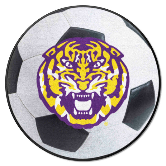 LSU Tigers Soccer Ball Rug - 27in. Diameter