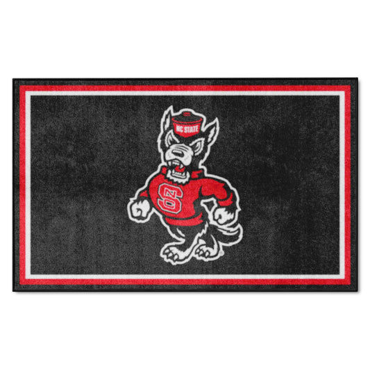 NC State Wolfpack 4ft. x 6ft. Plush Area Rug - NC State