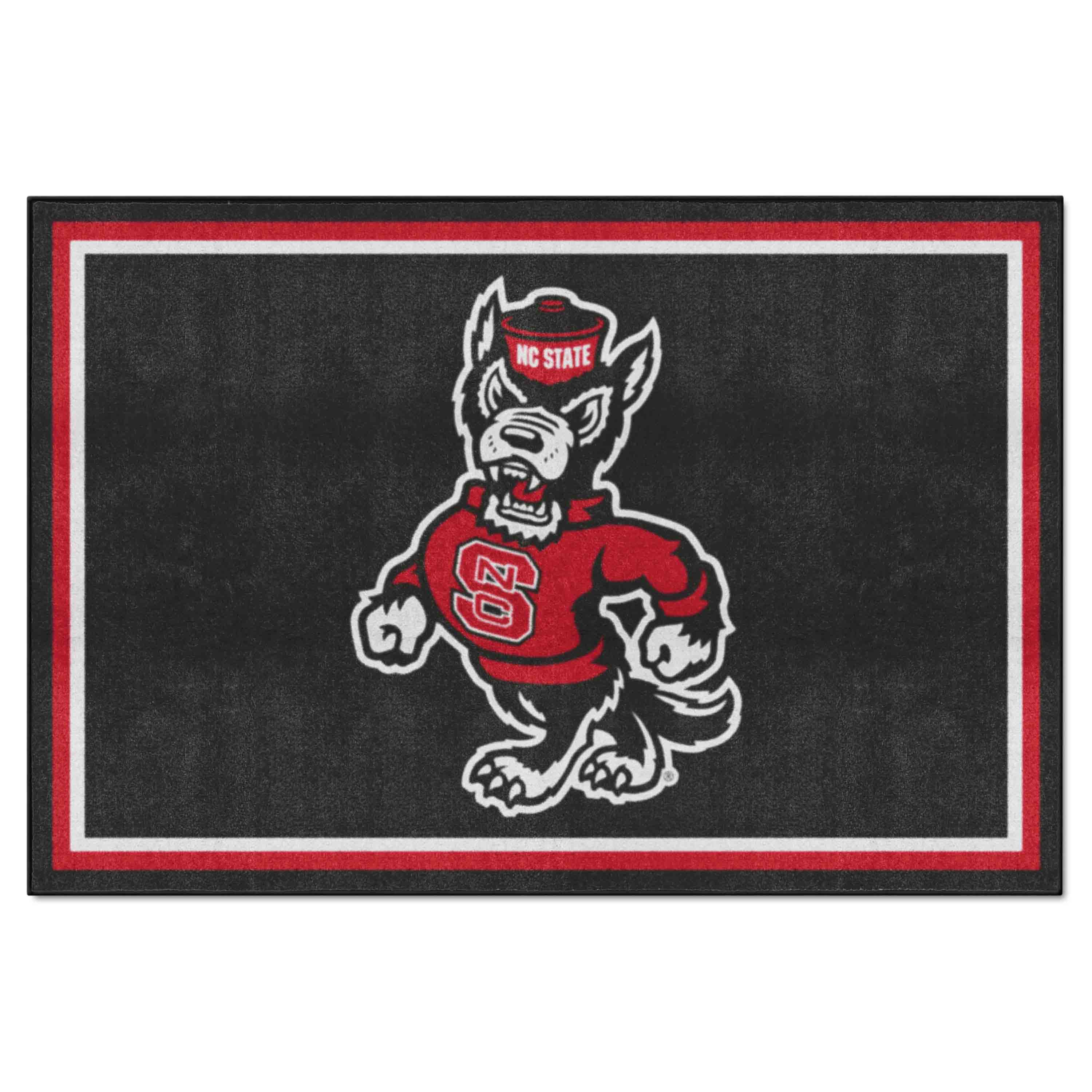 NC State Wolfpack 5ft. x 8 ft. Plush Area Rug - NC State