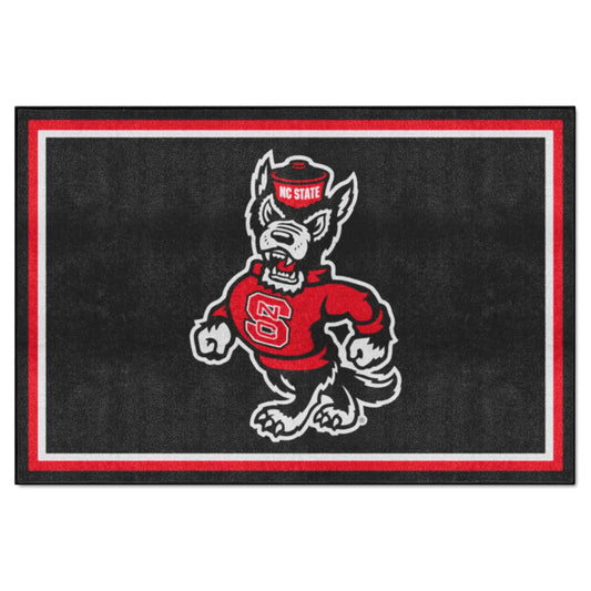 NC State Wolfpack 5ft. x 8 ft. Plush Area Rug - NC State