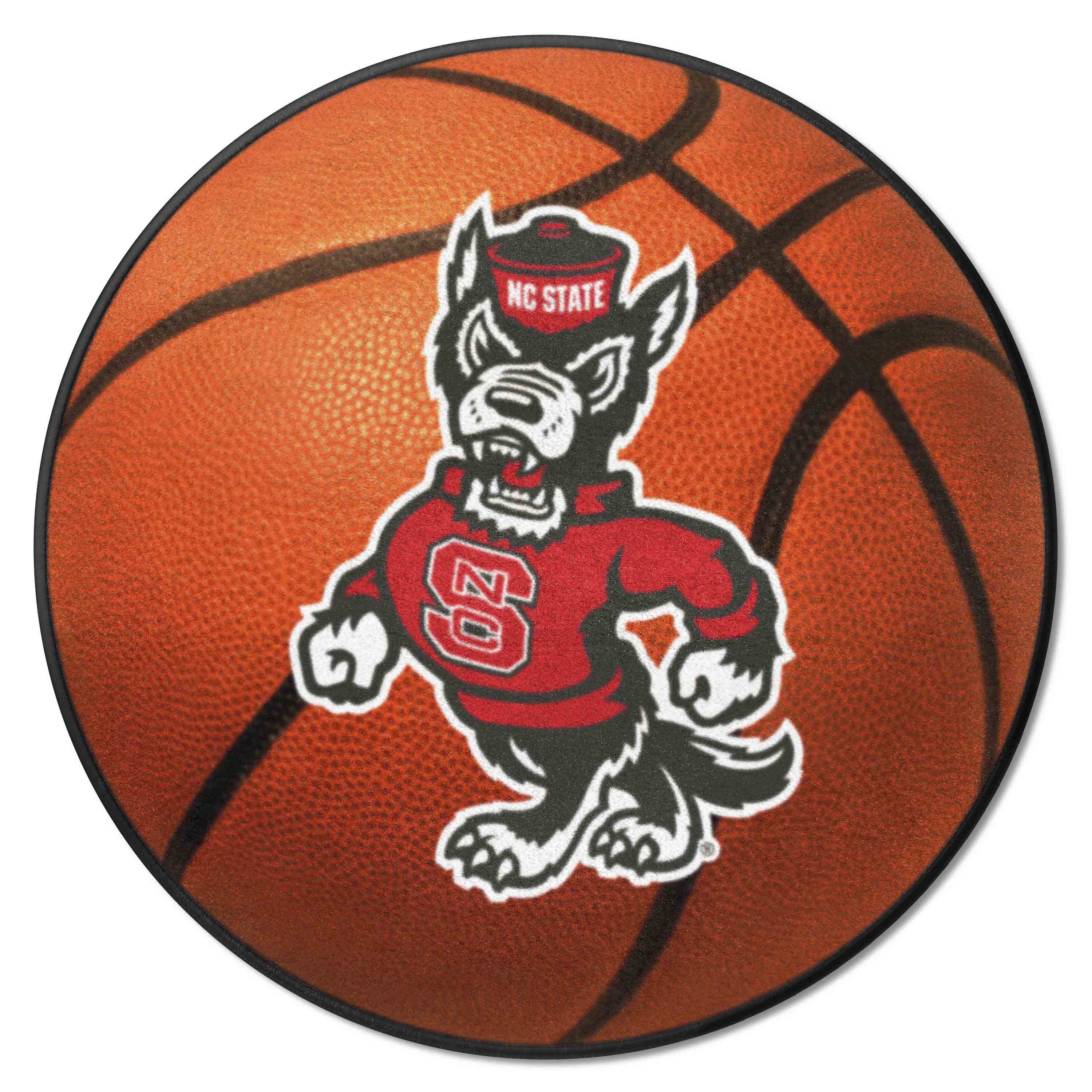 NC State Wolfpack Basketball Rug - 27in. Diameter