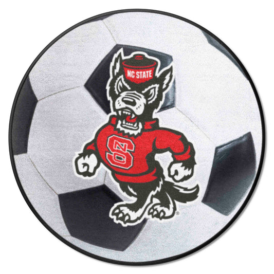 NC State Wolfpack Soccer Ball Rug - 27in. Diameter - NC State