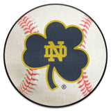 Notre Dame Fighting Irish Baseball Rug, Clover Logo - 27in. Diameter