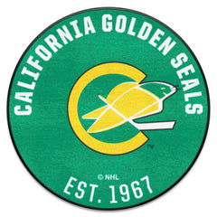 NHLRETRO California Golden Seals Roundel Rug - 27in. Diameter