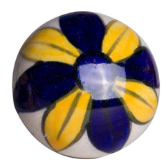 1.5" X 1.5" X 1.5" Ceramic Metal Multicolor 8 Pack Knob